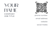 QR Code on Business Card